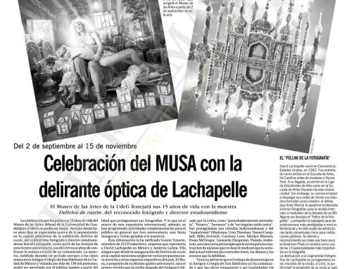 CELEBRACIÓN DEL MUSA CON LA DELIRANTE ÓPTICA DE LACHAPELLE